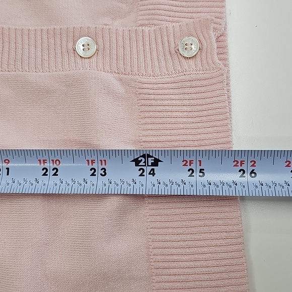 Burberry Cardigan, Pink, Silk Cotton Cashmere, Size XL - Picture 11 of 11